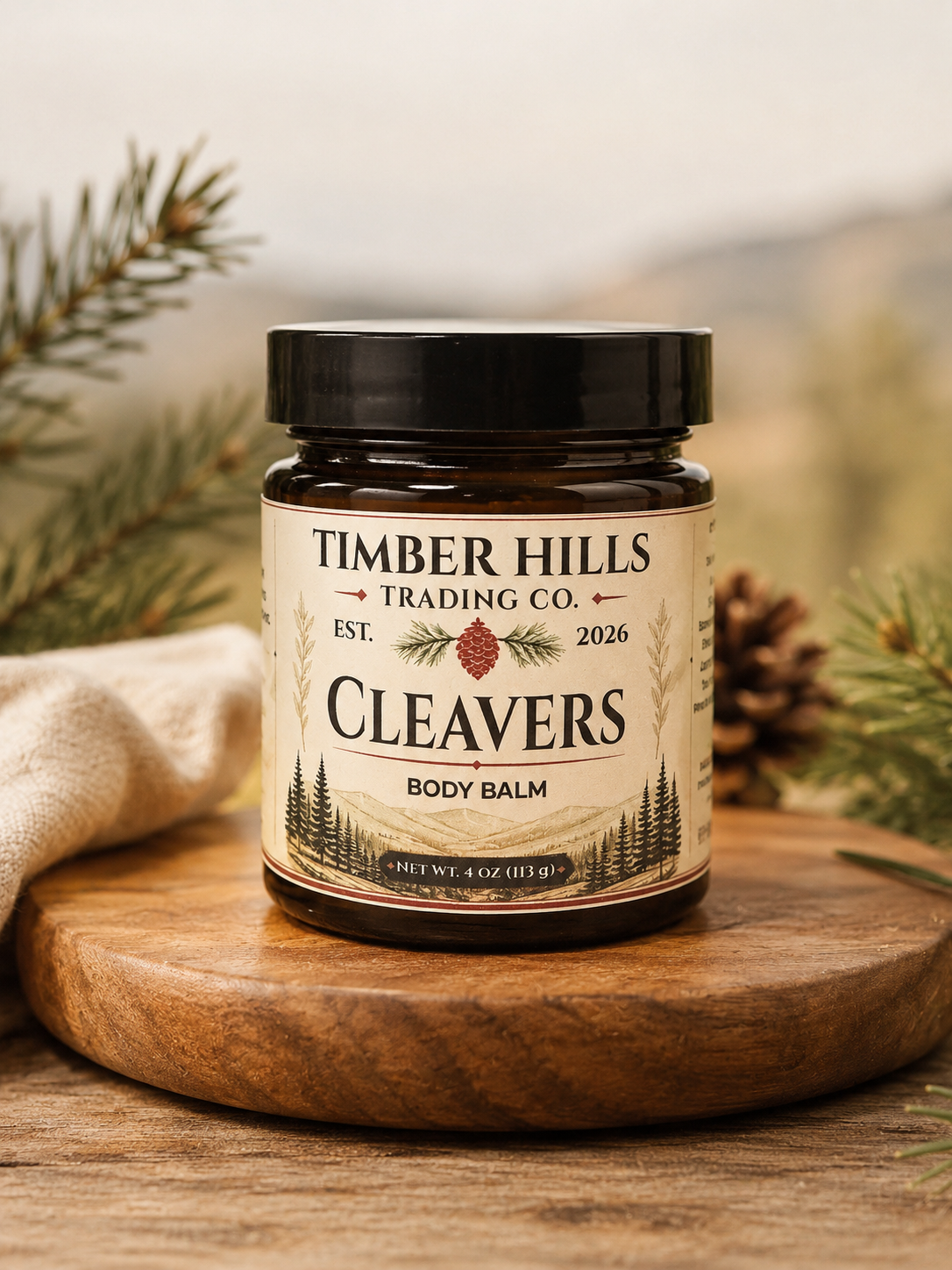 Cleavers Body Balm 4 oz